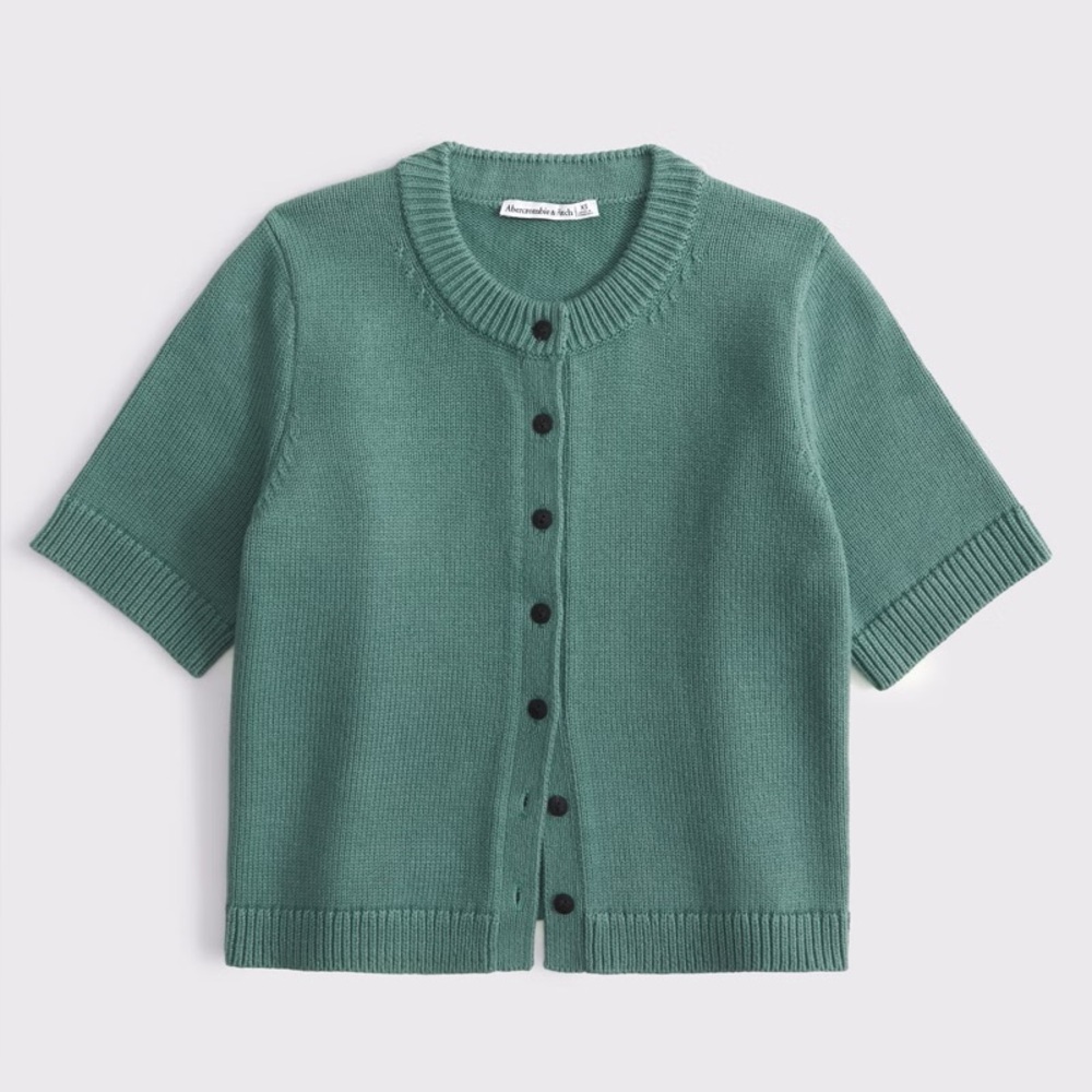 Abercrombie & Fitch Short Sleeve Cardigan